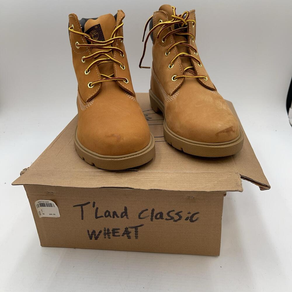 Timberland Classic Wheat Boots Mens Brown Nubuck Ankle Work Combat Size 7